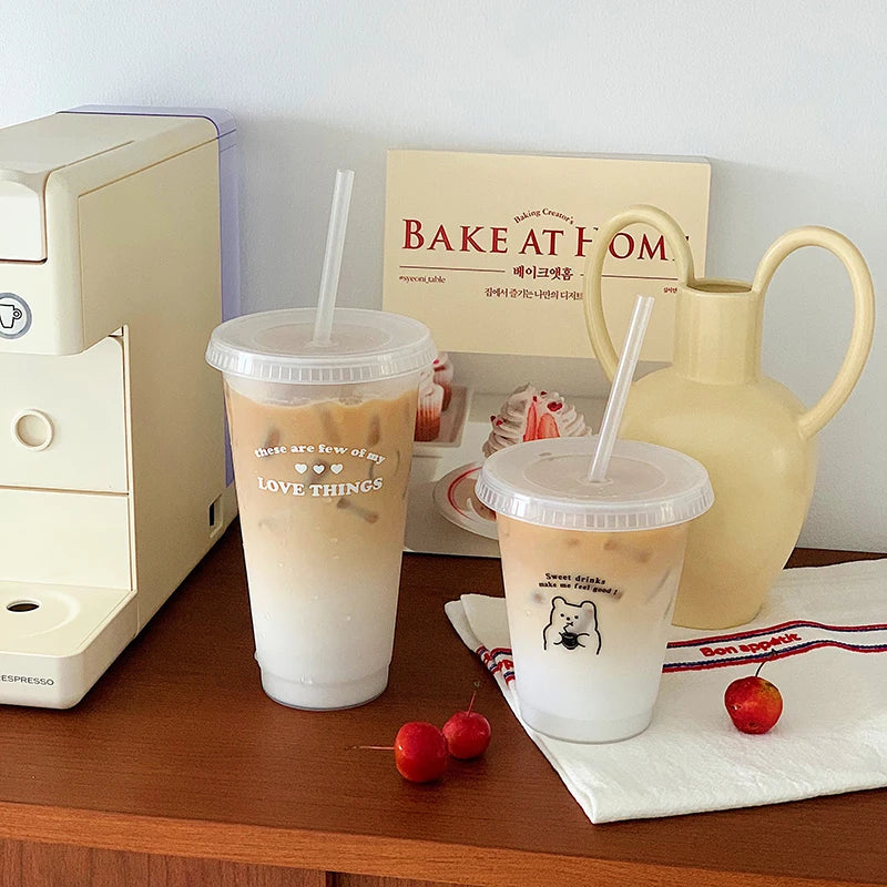 Kawaii Water Bottle | Cute BPA Free Tumbler with Straw