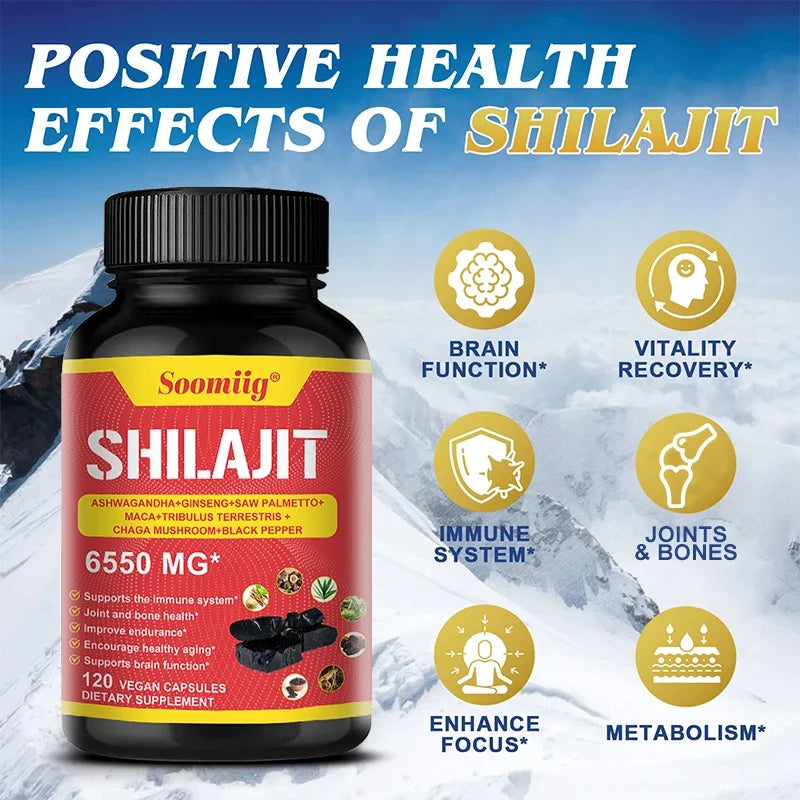 Pure Himalayan Shilajit Capsules | Support Healthy Aging & Recovery