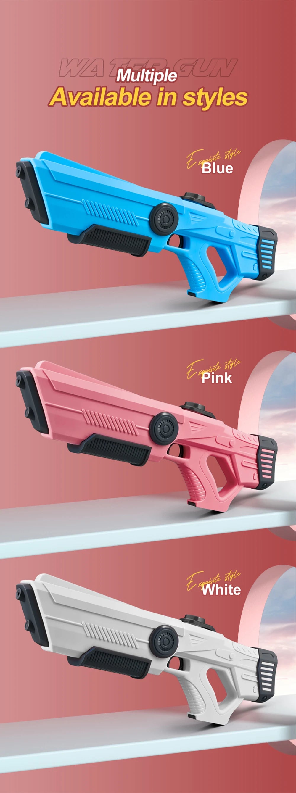Electric Automatic Water Storage Spray Gun | Summer Fun
