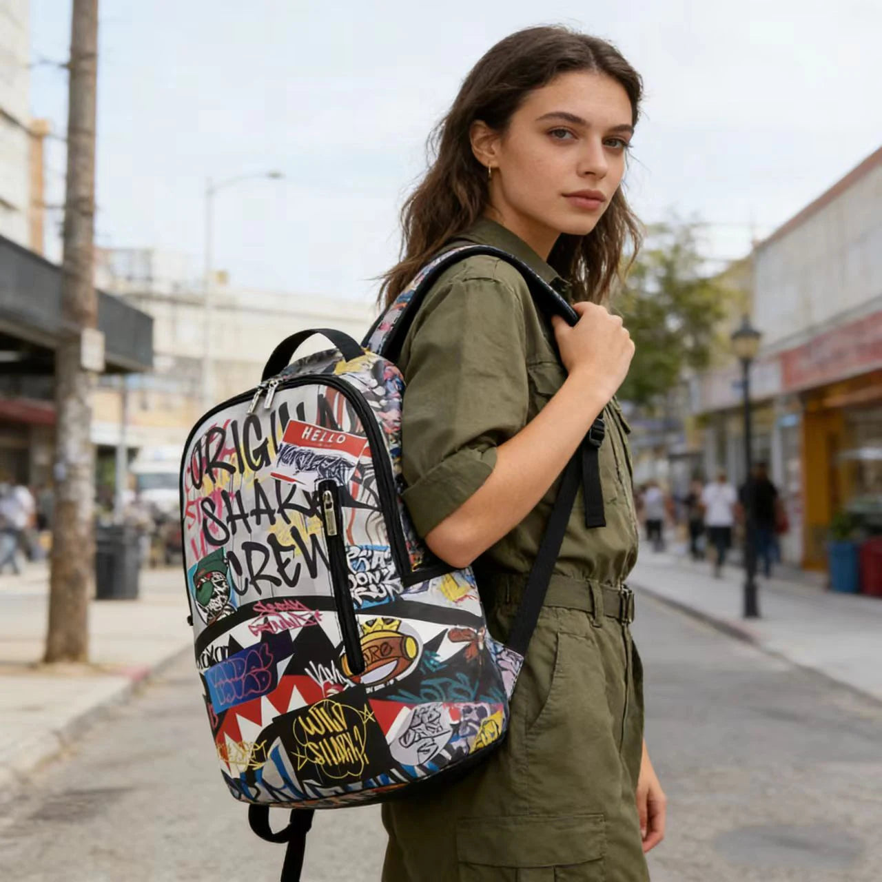 Trendy Hip-Hop Street-Style Backpack | Lightweight Travel Bag