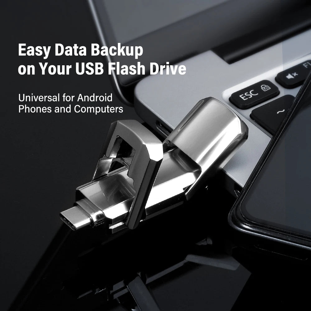 2 in 1 USB Flash Drive | Versatile Memory Stick for All Devices