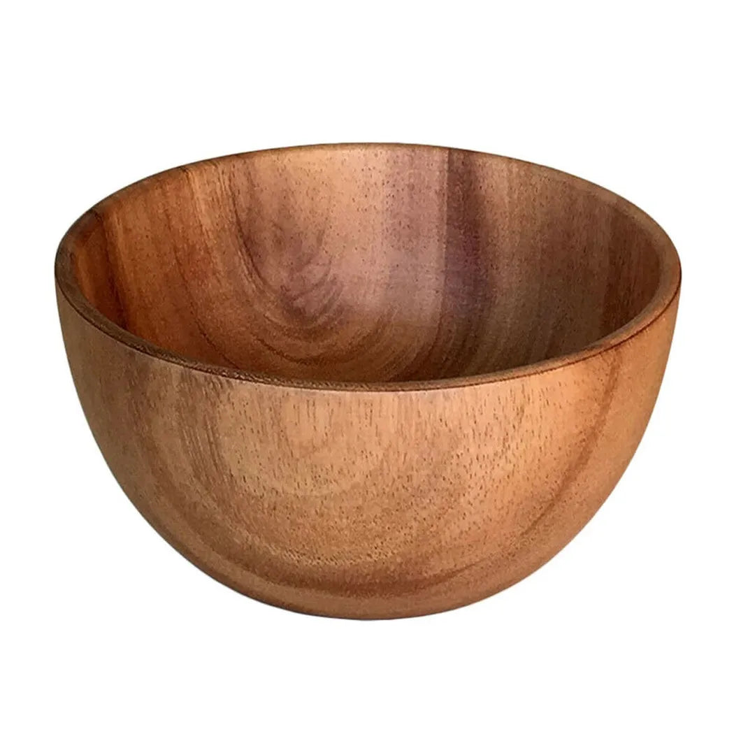 Japanese Style Acacia Wooden Bowl | Elegant Dining Essential