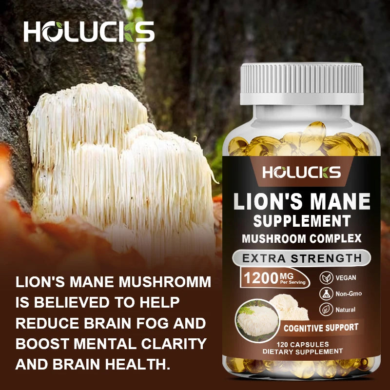 Lion's Mane Mushroom Complex Capsules | Brain & Immune Support