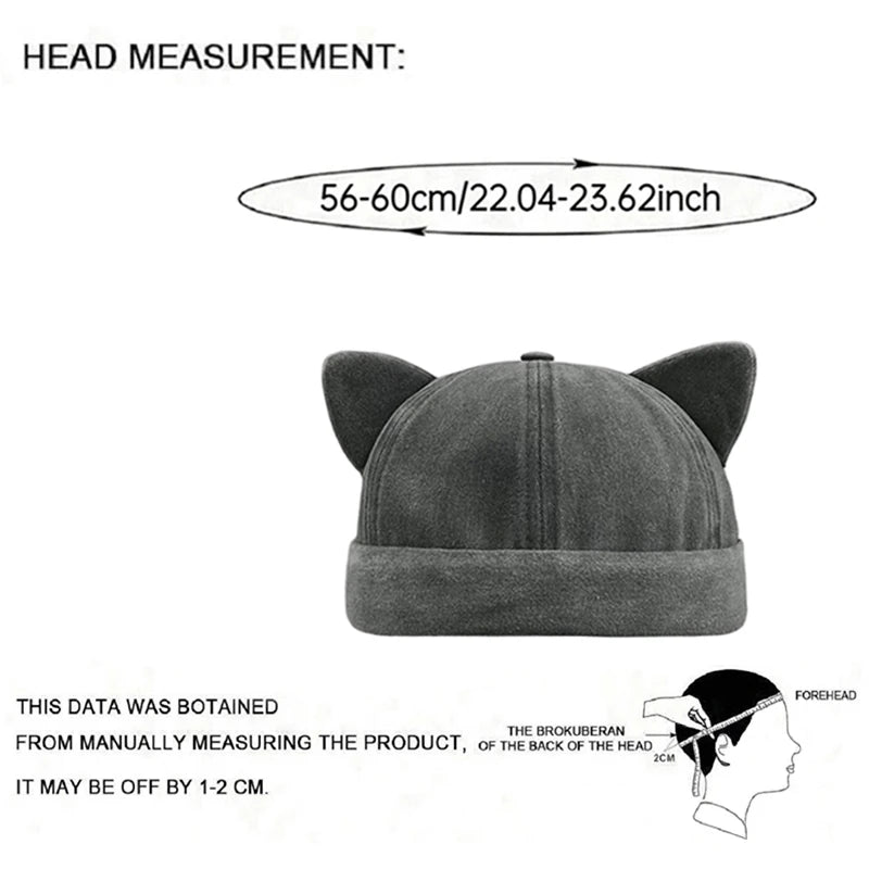 Solid Color Cat Ears Hat | Stylish Unisex Outdoor Headwear