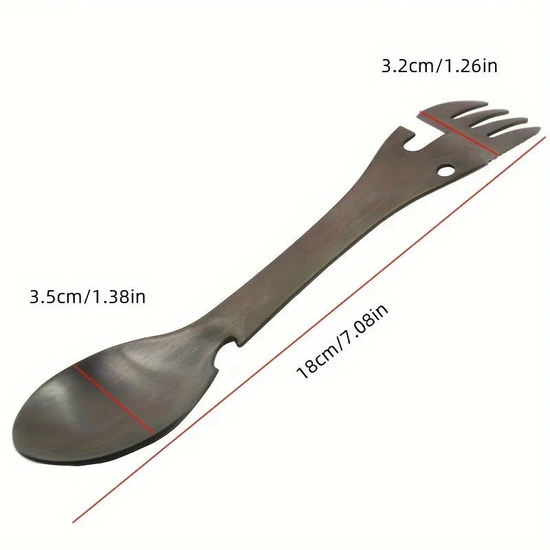 5 in 1 Outdoor Camping Multi-Functional Survival Utensil Set
