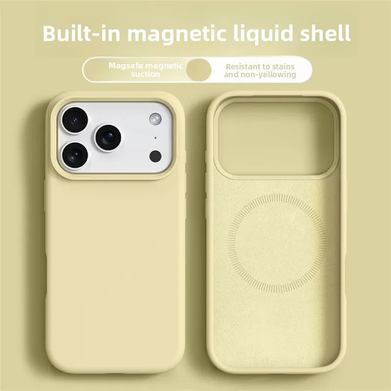 Magnetic Phone Case for iPhone Pro Max | Liquid Silicone Bumper