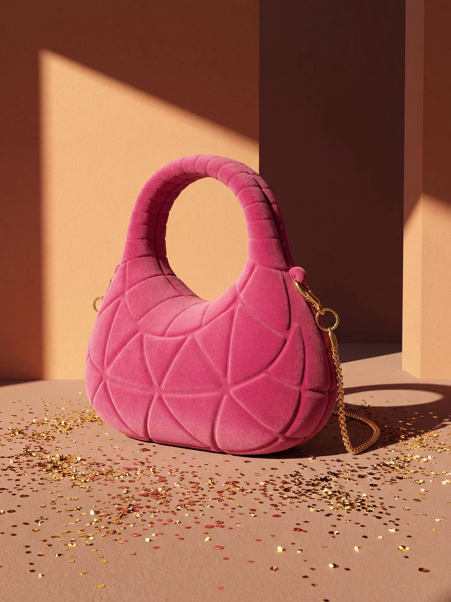 Mini Velvet Chain Evening Bag | Luxurious Crossbody Handbag