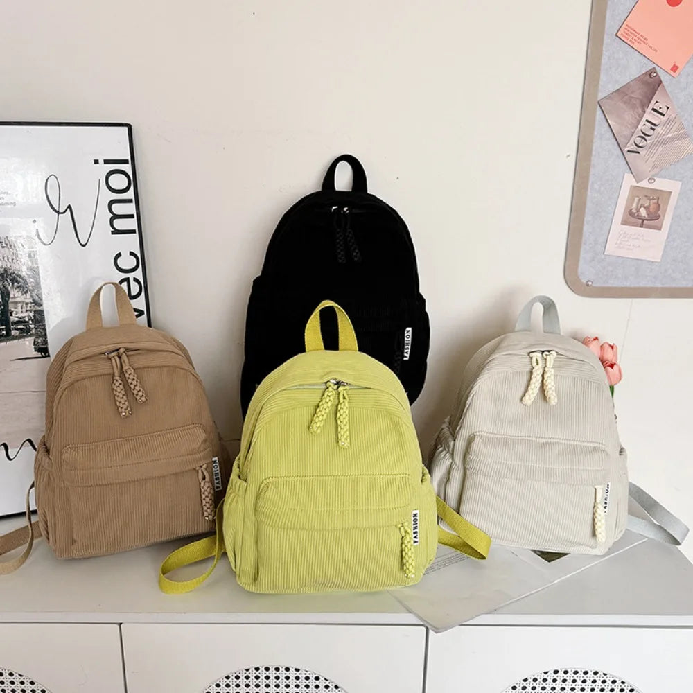 Simple Backpack Large Capacity Fashion College High School Junior High School Student Casual Backpacks Woman Man Travel Backpack