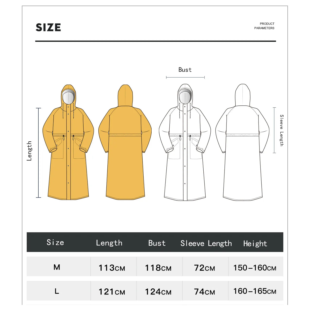 Lightweight Waterproof Hooded Raincoat for Adults | Outdoor Essential