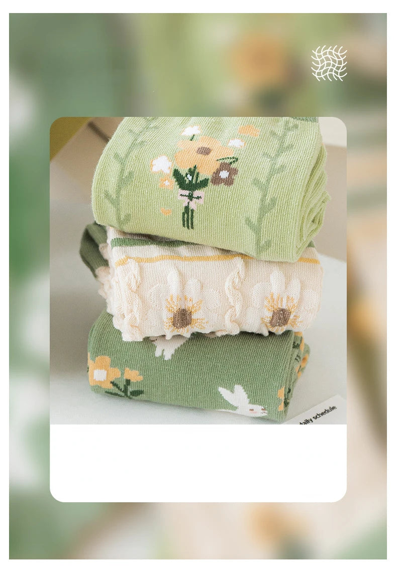Cute Cartoon Frilly Socks for Women | Sweet Japanese Style