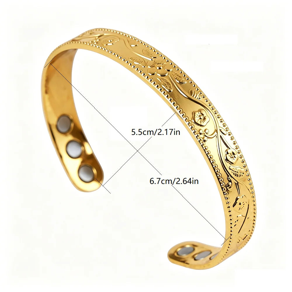 Unisex Vintage Healing Jewelry | Celtic Knot Magnetic Bracelet Set
