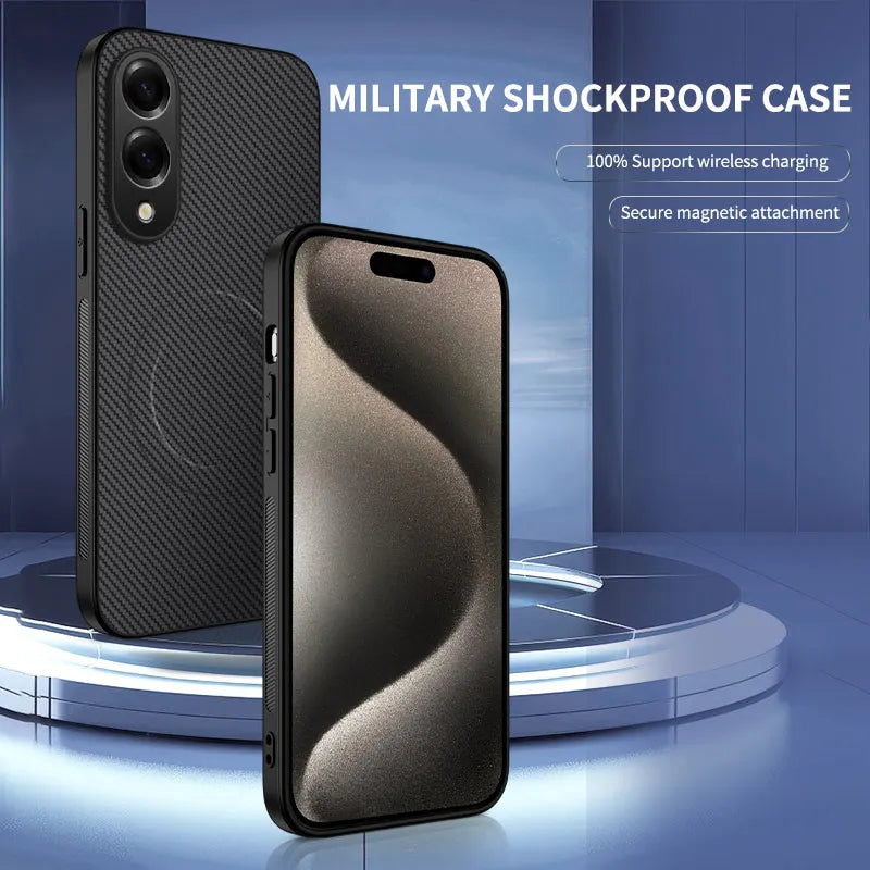 Funda de lujo magnética y antigolpes para teléfono | Protección elegante