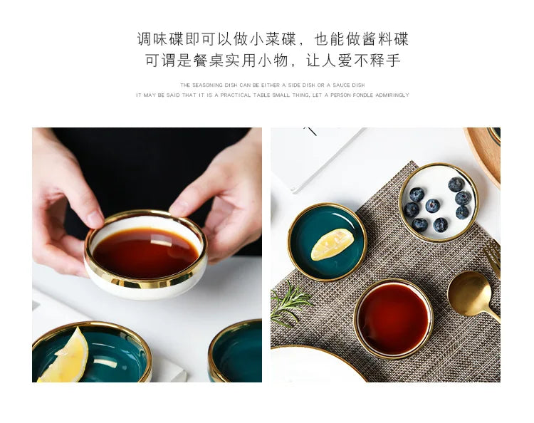 Elegant Ceramic Small Dishes for Sauces | Perfect Dining Accessory