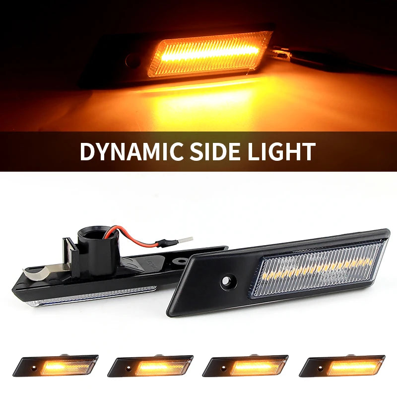 Dynamic LED Turn Signal Side Marker Lights for E36 Series