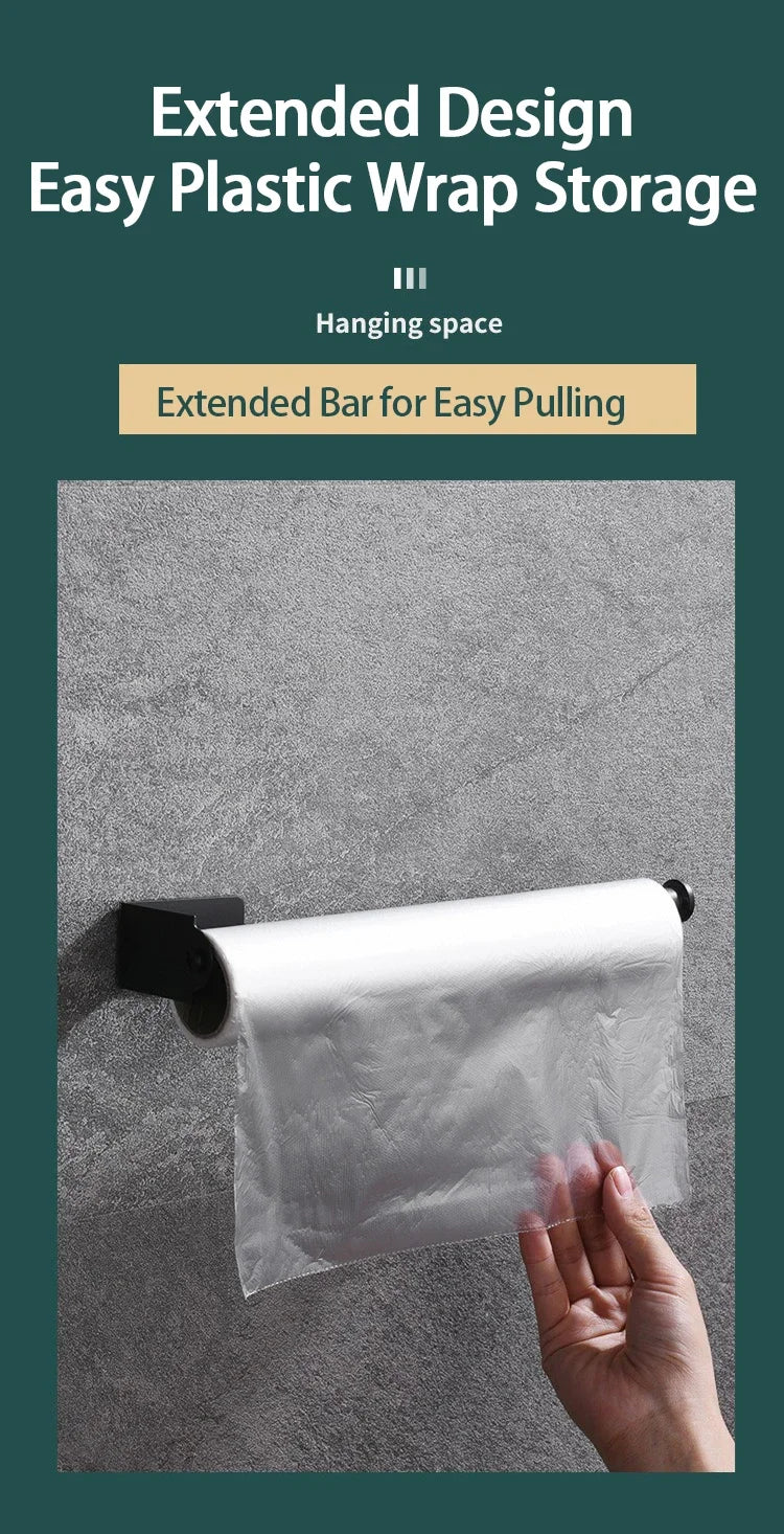 Stainless Steel Paper Towel Holder | Efficient Under Sink Organizer