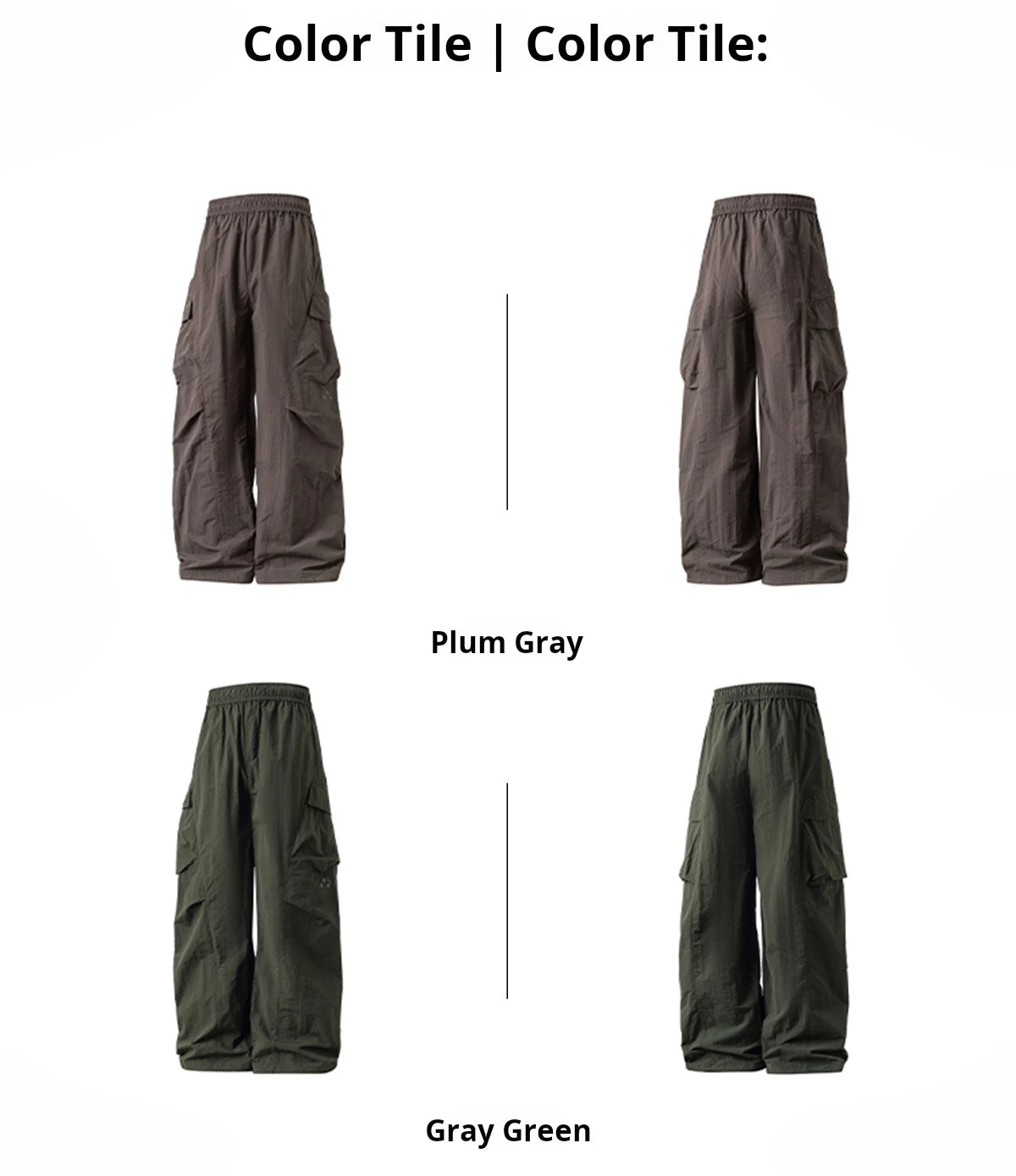 Men's Water-Resistant Cargo Pants | Oversized Utility Trousers