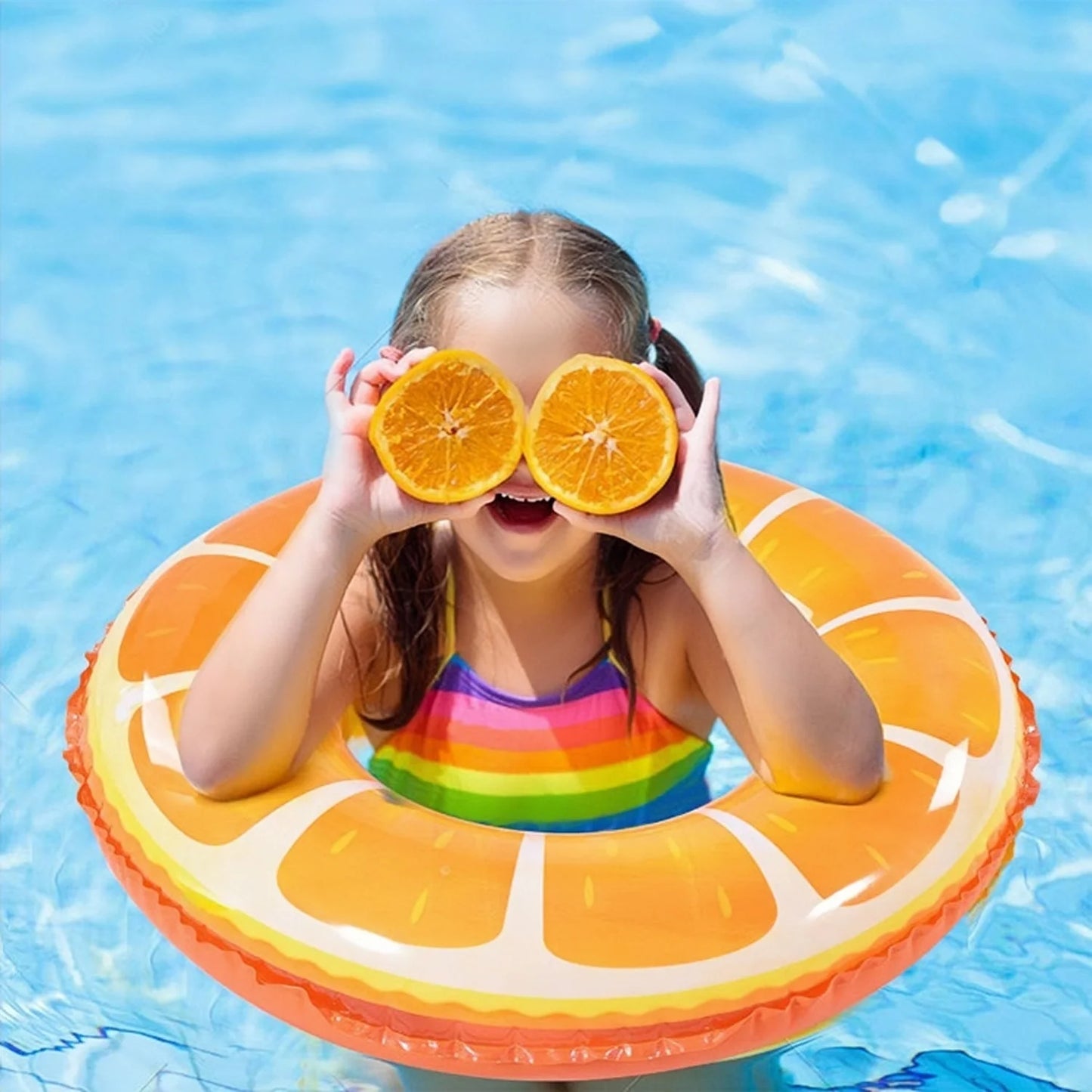 Watermelon Swim Ring Inflatable Float | Summer Fun Pool Accessory