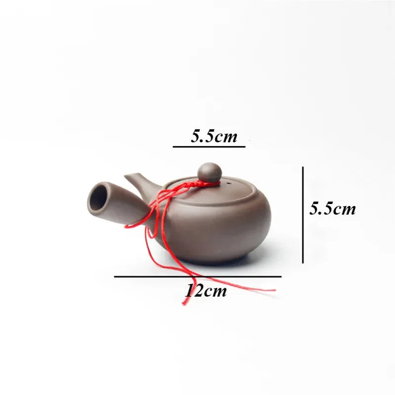 Elegante tetera hecha a mano de arcilla púrpura | Juego de té chino Kung Fu