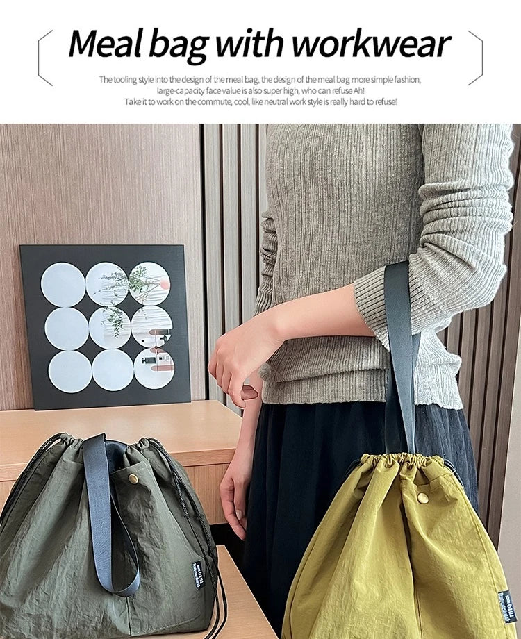 Portable Insulated Lunch Box Bag | Waterproof & Stylish Bento Bag