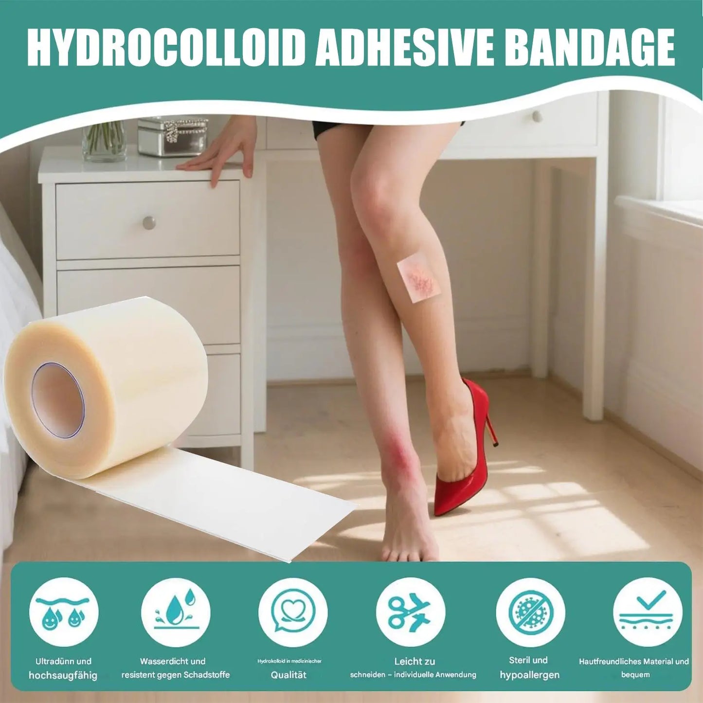Hydrocolloid Roll Waterproof Pimple Patches | Flexible Skin Dressings