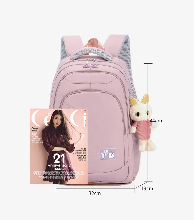 Stylish Pink School Backpack for Girls | Fashion Meets Functionality