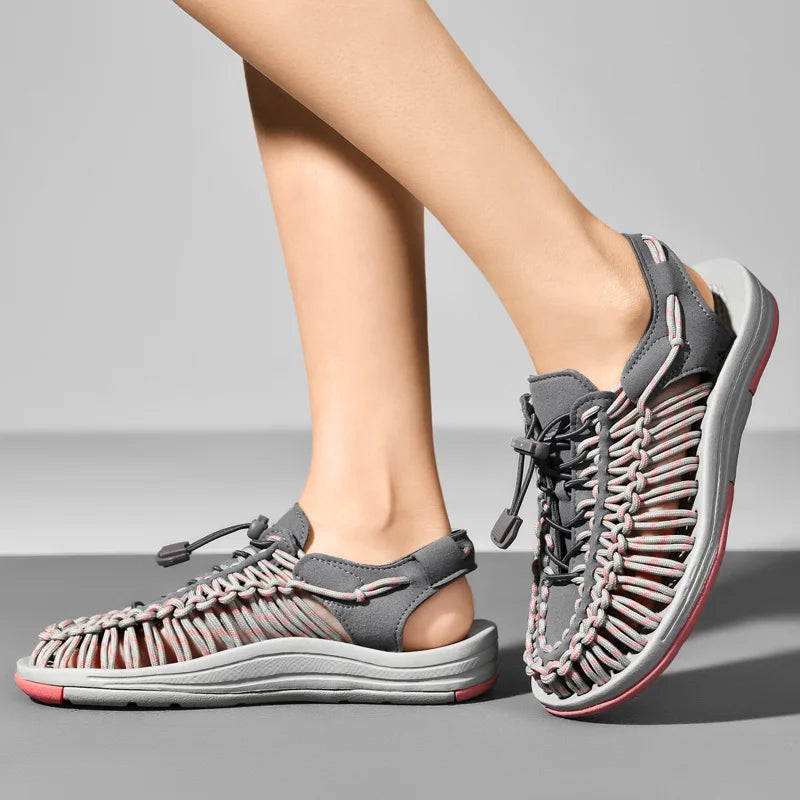 Men's Genuine Leather Sandals | Casual Beach & Outdoor Shoes