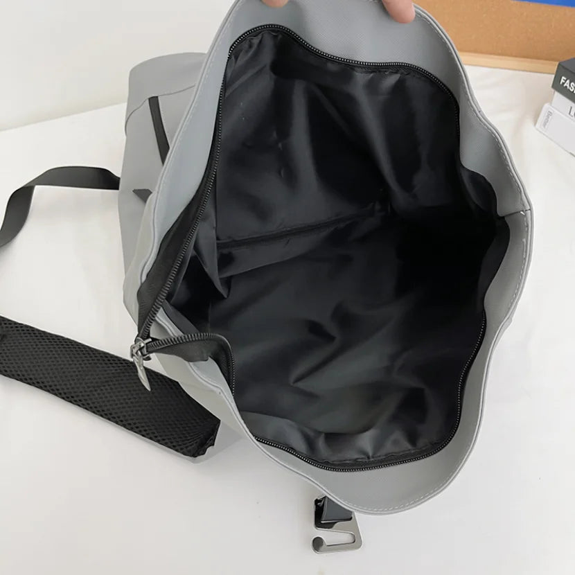 Women's Large Nylon Roll Top Backpack | Versatile Travel Companion