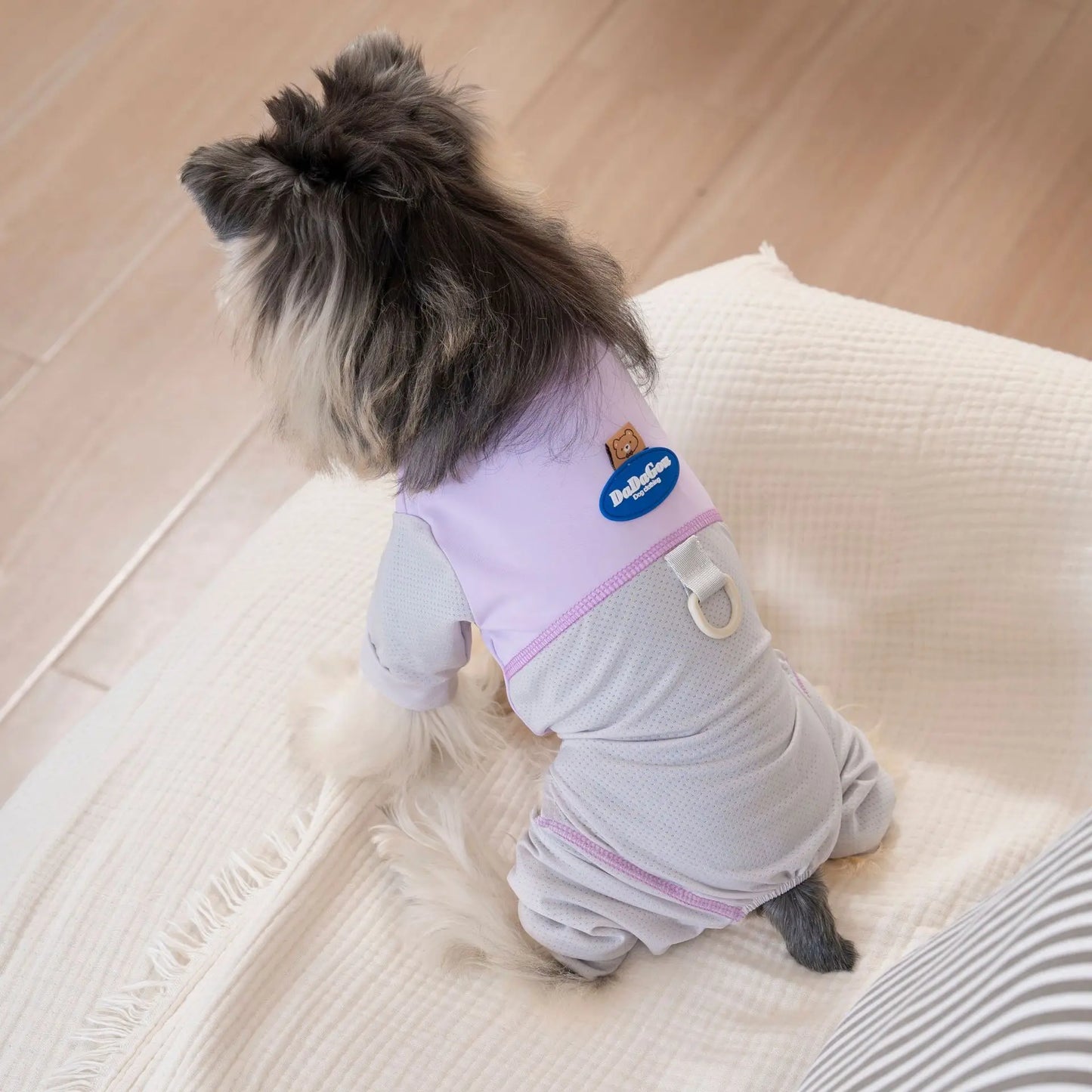 Ultra Lightweight Ice Silk Dog Jumpsuit | Breathable Full Body Pajamas