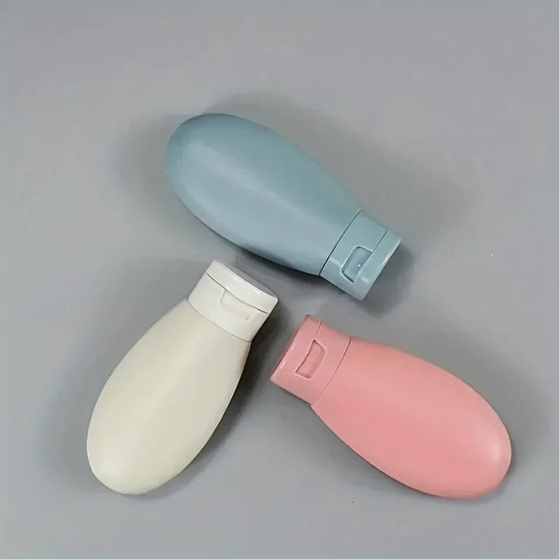 Travel Refillable Cosmetic Containers Set | 60ML Squeeze Bottles