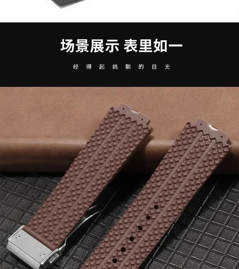Waterproof Silicone Watch Band | Durable Men's Watch Strap
