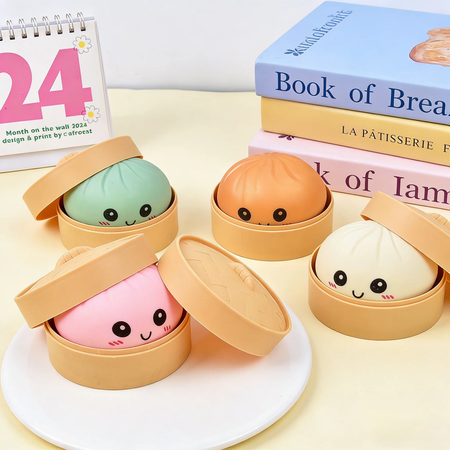 Dumpling Squishy Stress Ball | Soft Silicone Anti-Stress Toy