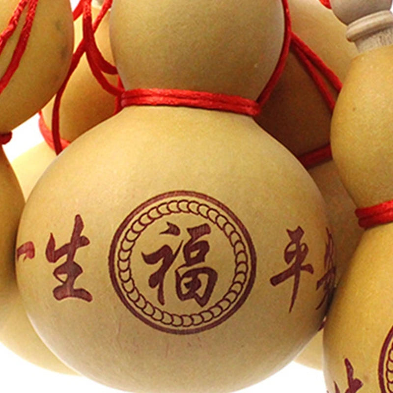 Mini Wine Gourd Ornament | Traditional Carving for Festivities