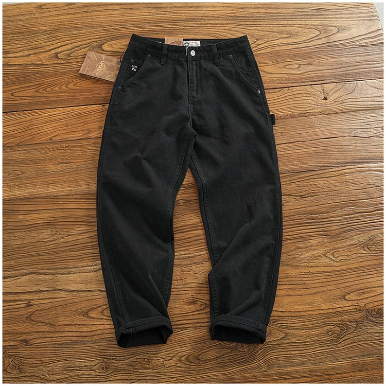 Men's Casual Cotton Twill Cargo Pants | Retro Trendy Style
