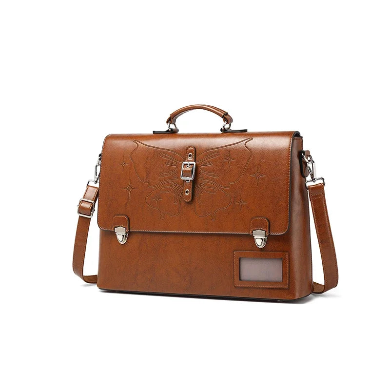 Stylish Cowhide Women's Backpack | Large Capacity Leather Bag