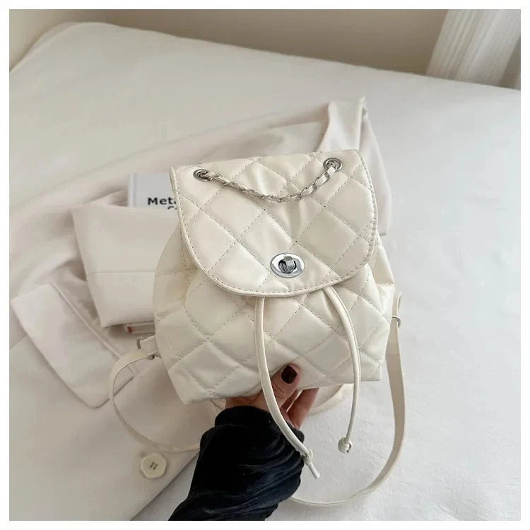 Bolso de hombro informal de verano con diseño de cuadros y gran capacidad