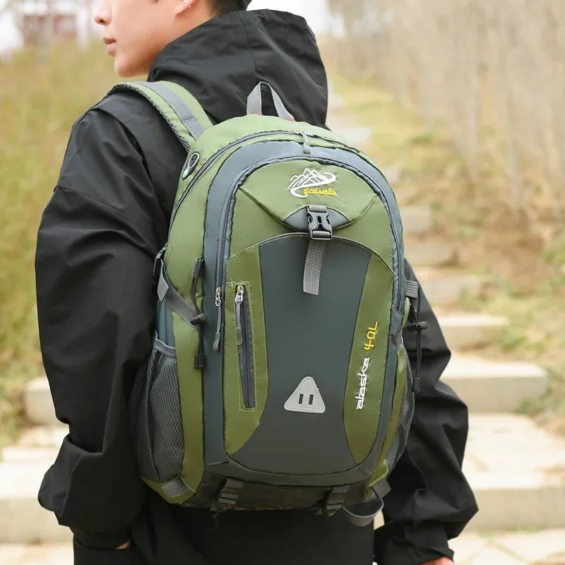 Men's Waterproof Nylon Backpack | Versatile Outdoor Travel Bag