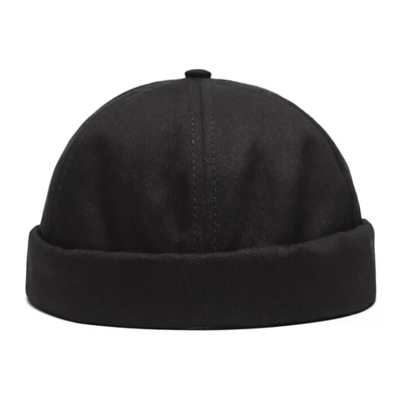 Unisex Vintage Dome Brimless Beanie | Trendy Winter Docker Hat