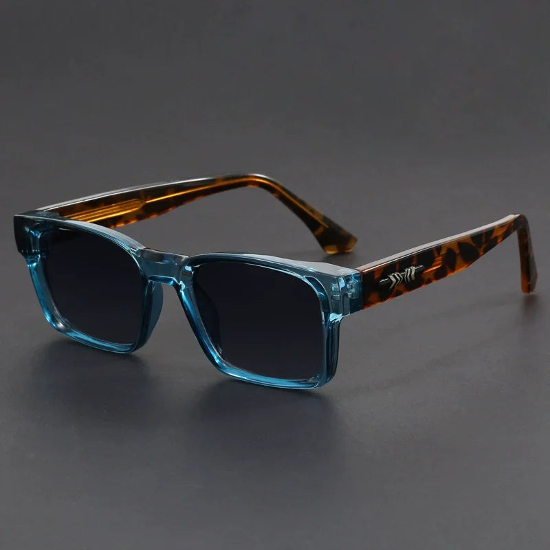 Fashionable Retro Square Full Frame Sunglasses for Men