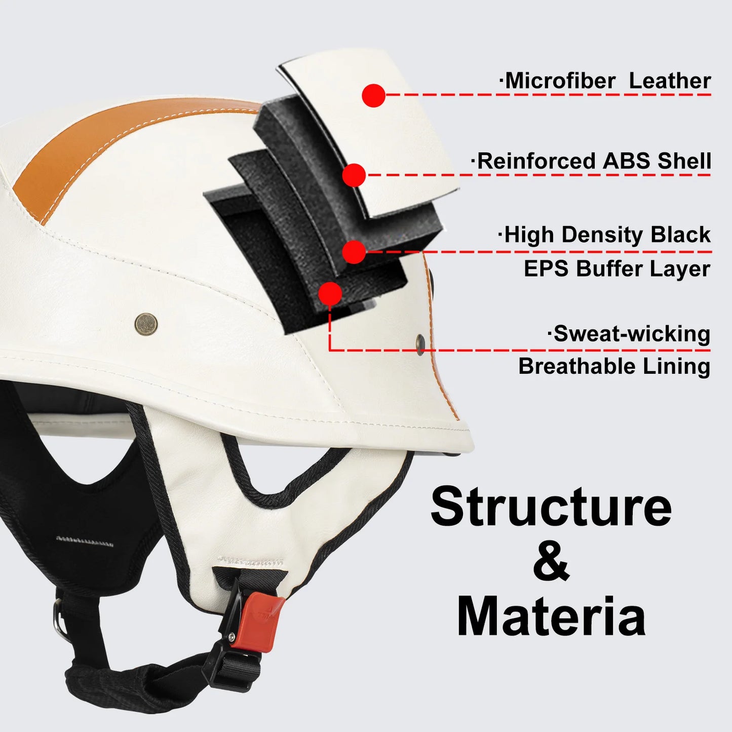 Vintage Half Face Motorcycle Helmet | Retro Scooter Safety Gear