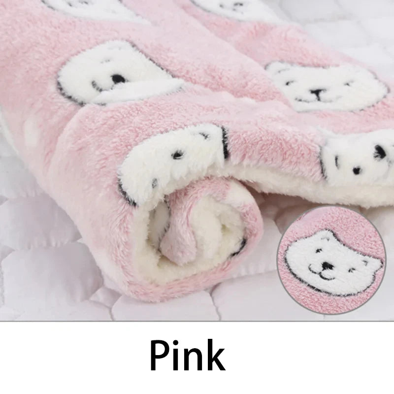 Cozy Flannel Pet Sleeping Mat | Soft Blanket for Dogs & Cats