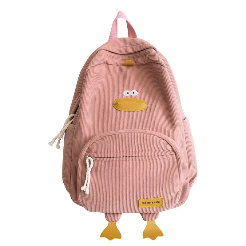 Cute Cartoon Duck Backpack | Stylish Travel Bag for Students