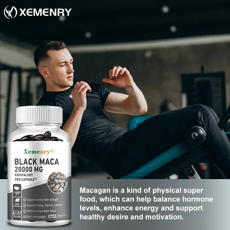 Black Maca Root Supplements for Energy, Endurance & Performance