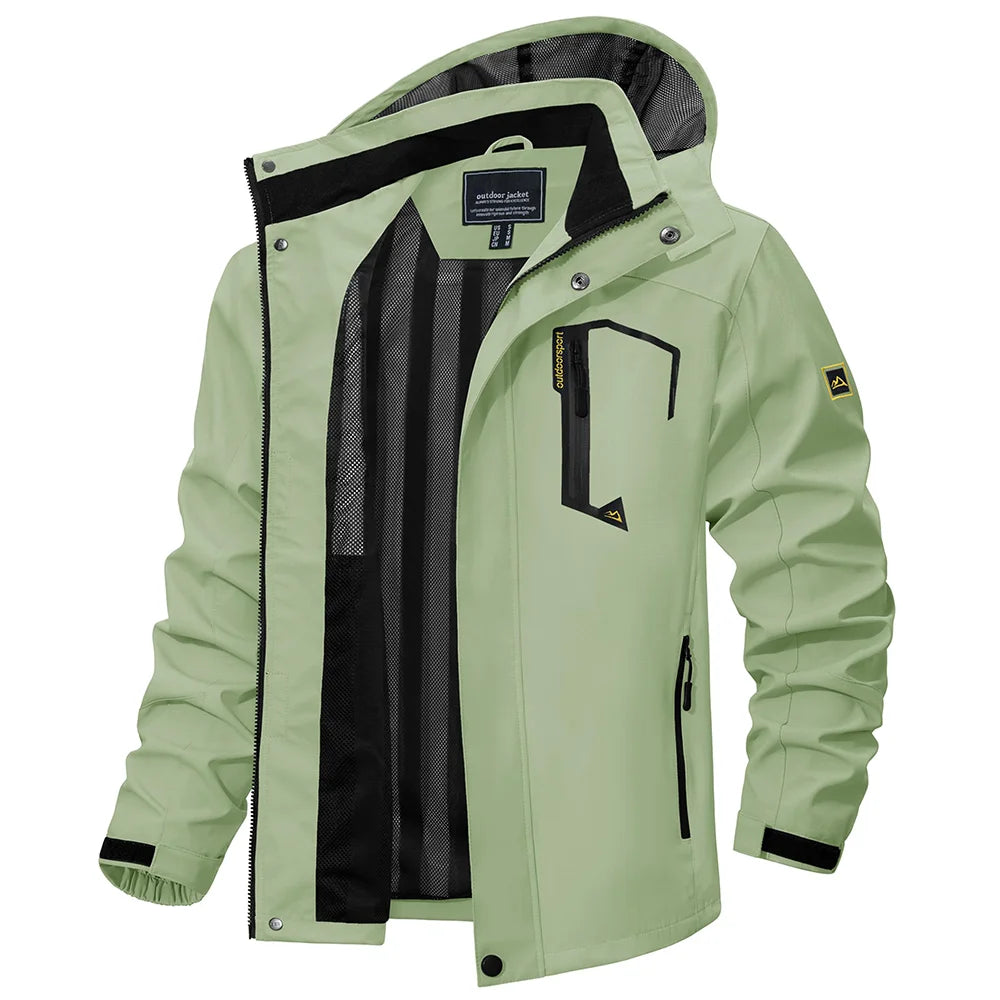 Chaqueta Impermeable Ligera para Hombre | Cortavientos Versátil para Exteriores
