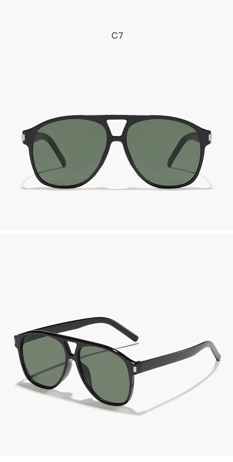 Luxury Big Frame Pilot Sunglasses | Trendy UV400 Shades