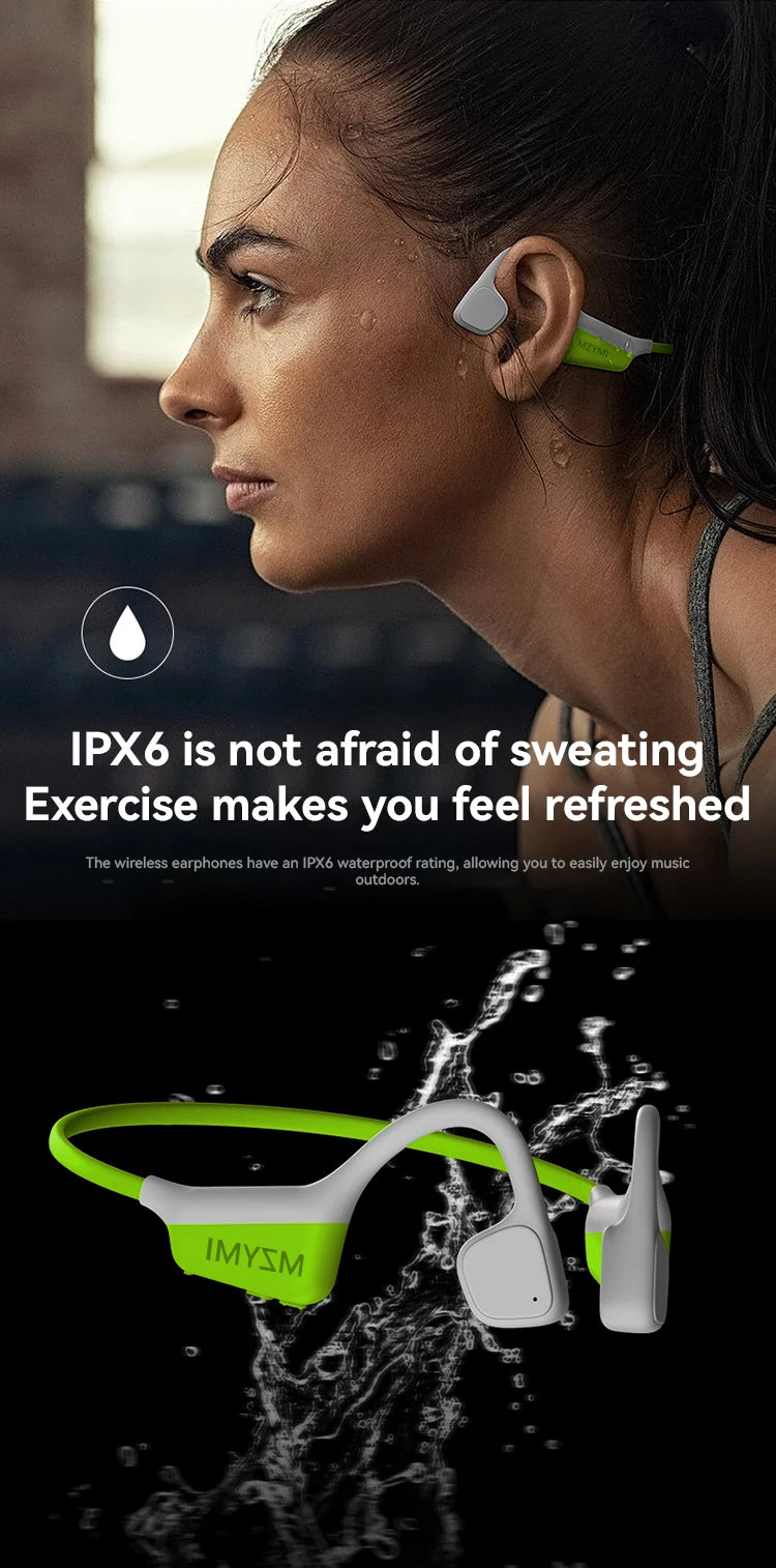 Bone Conduction Sport Headphones | Wireless Neckband Earphones