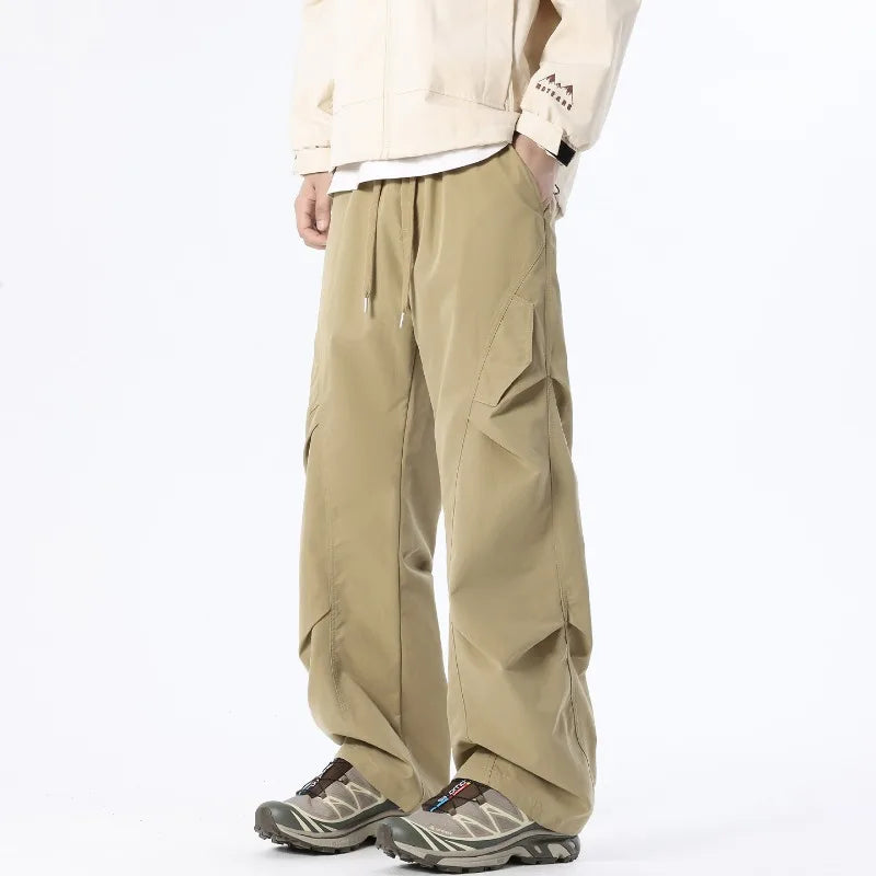 Men's Multi-Pocket Cargo Overalls | Stylish Baggy Trousers for Summer