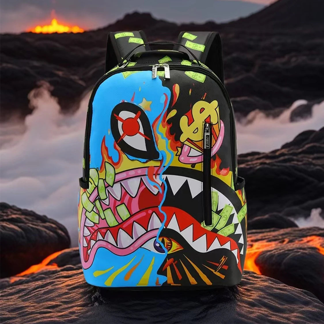 Trendy Large-Capacity Backpack for Outdoor and Campus Use