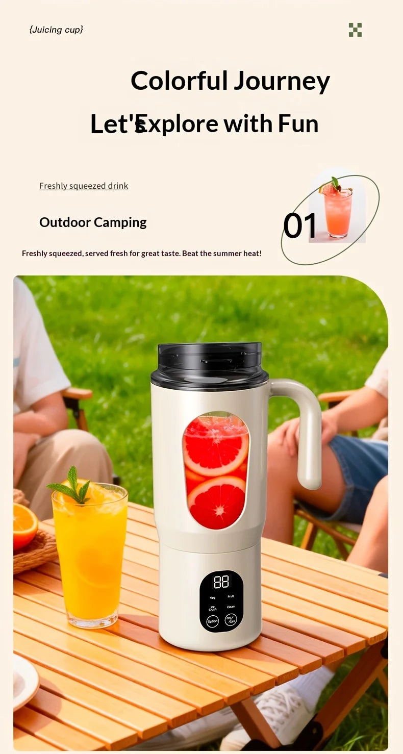 Portable Juice Maker Blender | 580ML Juicer for Smoothies & Shakes
