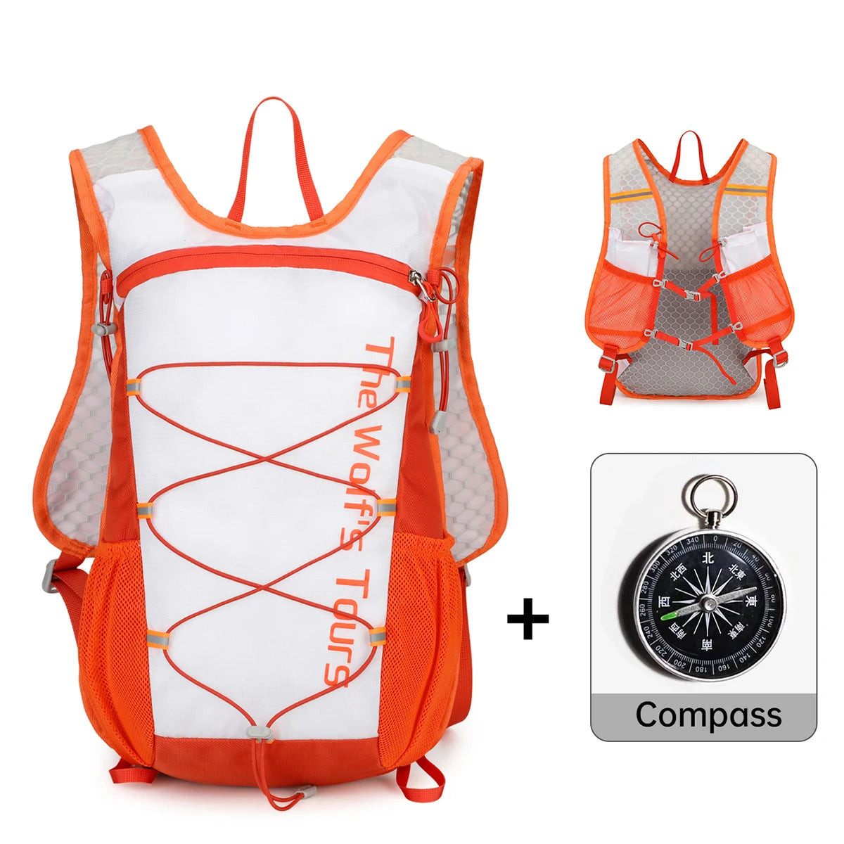 Outdoor Hiking Backpack for Women, Lightweight 16L Hiking Backpack for Men, Lightweight Mountain Climbing Sports Cross-Country Club Running Backpack