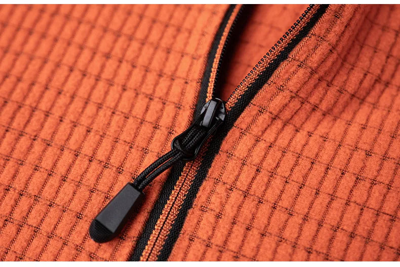 Men's Tactical Grid Fleece Pullover | Comfortable Warm Layer